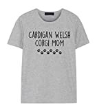 Fellow Friends - Cardigan Welsh Corgi T-Shirt, Cardigan Welsh Corgi Mom Shirt Womens Gifts Large Grey