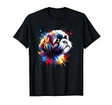 Colorful Splash Art Shih Tzu Dog Shih Tzus T-Shirt