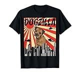Funny Retro Japanese Dogzilla Border Terrier T-Shirt