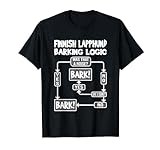Dog Barking Logic, funny dog gift, Funny Finnish Lapphund T-Shirt