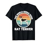 Vintage The World Needs More Rat Terrier Retro Rat Terrier T-Shirt