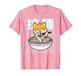 Ramen Kawaii Japanese Noodles Dog Eating Ramen Shiba Inu T-Shirt