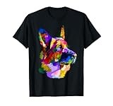 German Shepherd Pop Art Portrait for Dog Owners T-Shirt
