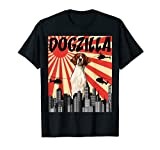 Funny Retro Japanese Dogzilla Irish Red and White Setter T-Shirt