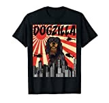 Funny Retro Japanese Dogzilla English Toy Spaniel T-Shirt