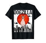Funny Vintage Japanese Dogzilla American Hairless Terrier T-Shirt